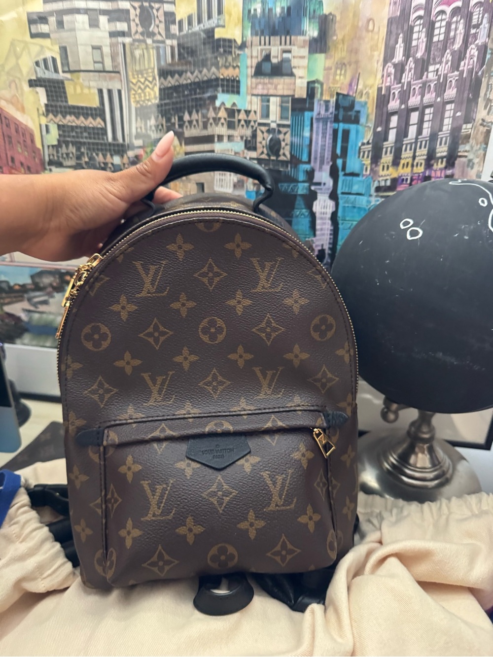 Louis Vuitton Brown Monogram Mini Backpack with Gold Hardware